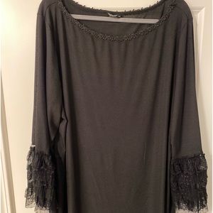 Black shirt dress